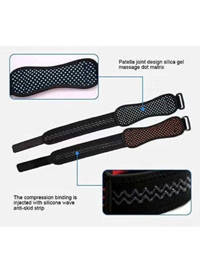 Patella Knee Support Strap with Silicon Gel Pad - Professional Knee Pain Relief Brace - Durable & Adjustable for Daily Activities & Sports - Image 2