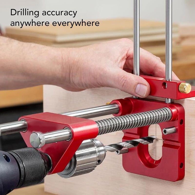 Woodworking Drill Locator, Accurate Convenient Alloy Steel Portable Drill Locator Sturdy for Carpentry - Image 4