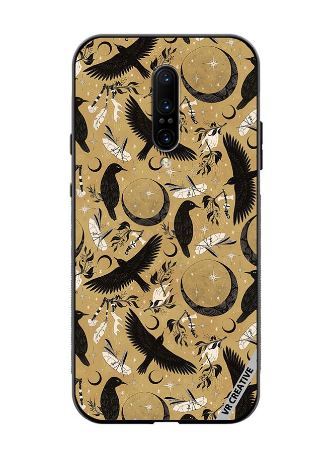 VR CREATIVE Protective Case Cover For OnePlus 7 Pro Bird Catcher Design Multicolour - Image 1