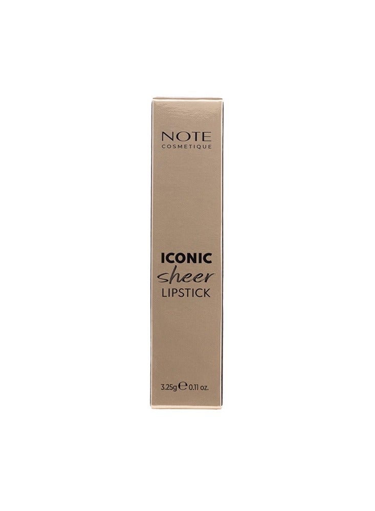 Note Iconic Sheer Lipstick - 203 Charming - Image 4