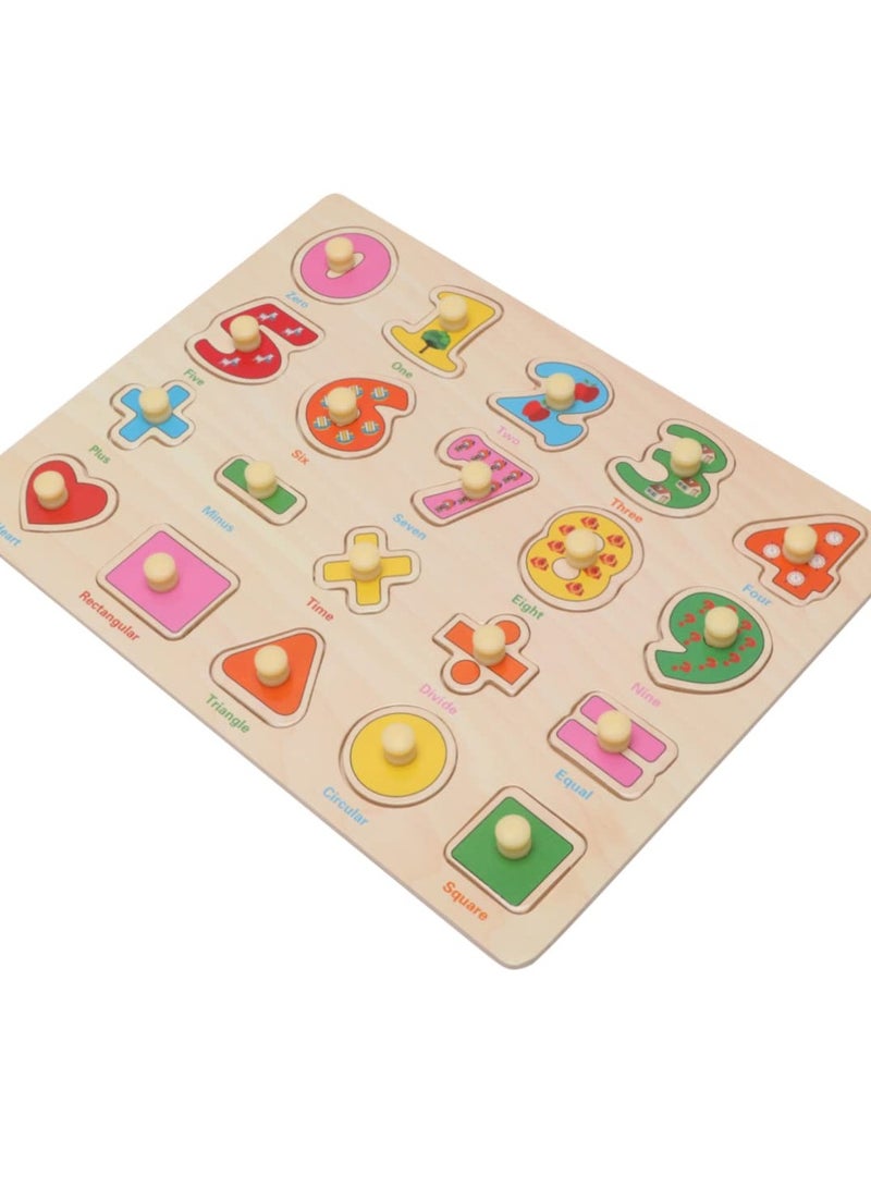 Mordely Wooden Puzzles Number Puzzle Toddlers Puzzles Puzzle Games Puzzles for Kids Math Puzzle - Image 1