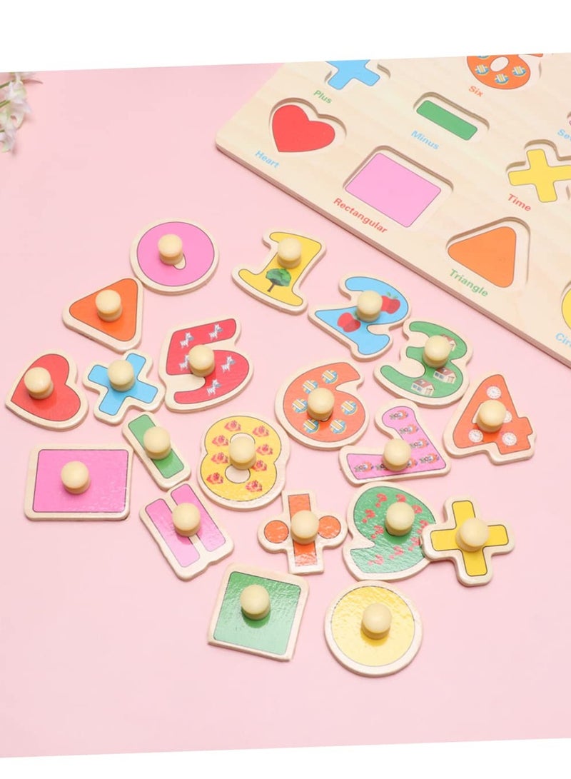 Mordely Wooden Puzzles Number Puzzle Toddlers Puzzles Puzzle Games Puzzles for Kids Math Puzzle - Image 2