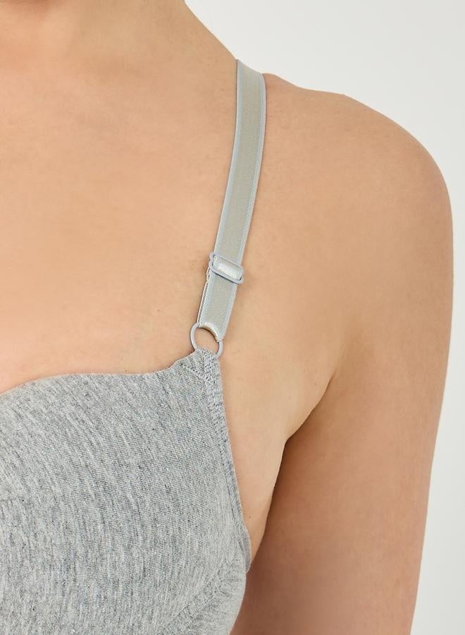 Styli Pack of 2 - Padded Wired Ruched Center Push Up Bra  - Image 4