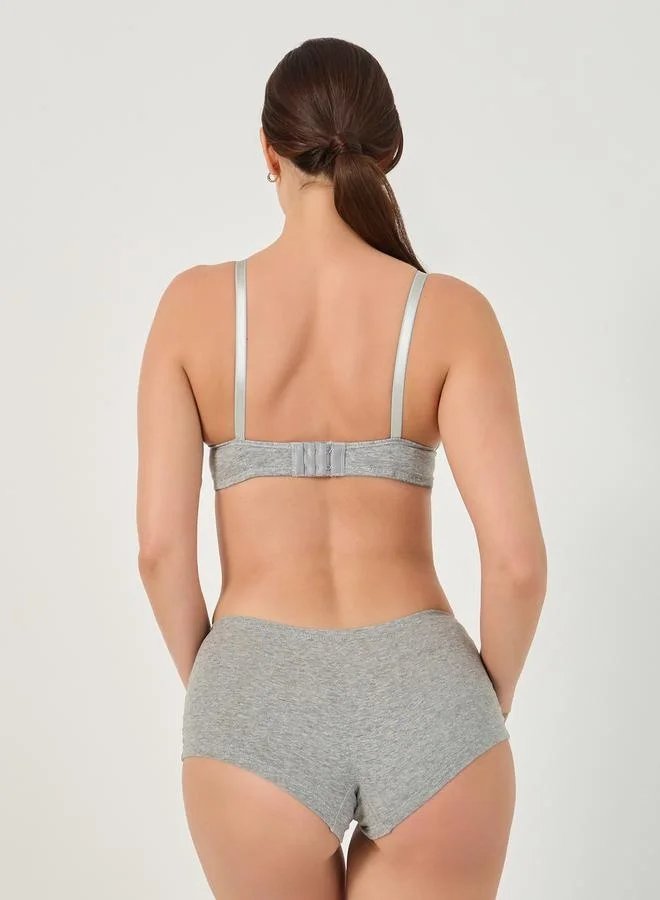 Styli Pack of 2 - Padded Wired Ruched Center Push Up Bra