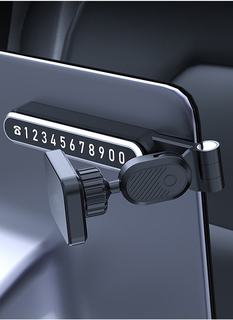Generic Phone Mount Suspended Screen Mount for Tesla Magnetic Car for Model 3 Y 360 Degree Adjustable Head Universal All Devices with Car Temporary Parking Card Number Moving License Plate Display  - Image 5