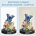 apcute 530 PCS Micro Brick Flower Butterfly Bouquet Building Sets Animals Botanical Collection Blocks Model for Adult ToysHome Decor and Office Art Creative Gift Women MomGirl Valentines Day Gift - Image 4