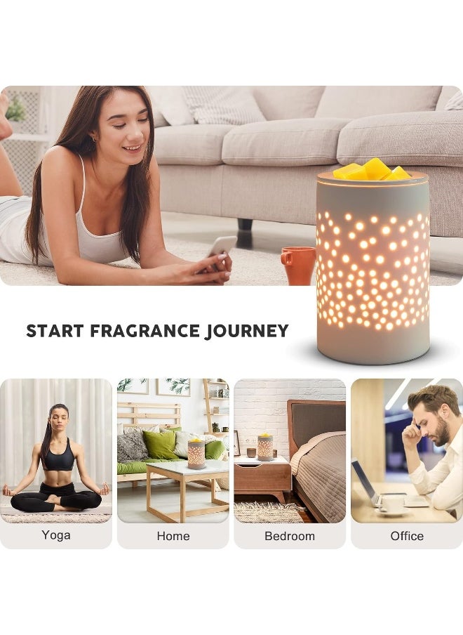 Bobolyn - Ceramic Electric Oil Burner Wax Melts Burner Warmer Melter Fragrance Oil Burner For Home Office Bedroom Living Room Gifts And Decor - Image 1