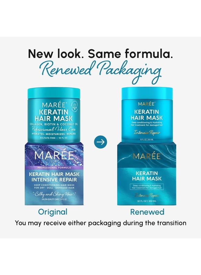 MAREE Deep Conditioning Hair Mask for Damaged Hair Treatment - Keratin Hair Care for Hydrating Growth Repair Moisturizing - Dry Curly Color Refreshing - Tratamiento Mascarilla Para el Cabello Seco - Image 2