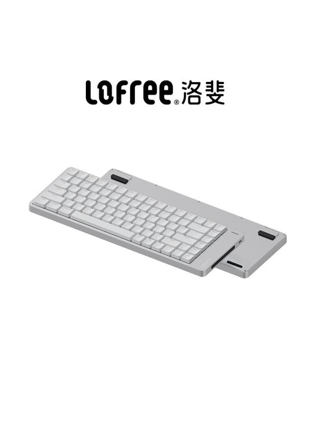 Lofree Lofree Xiao Shun Flow2 Low Profile 84-key Mechanical Keyboard Aluminum Wireless Bluetooth Laptop Office Deep Space Cloud Pulse