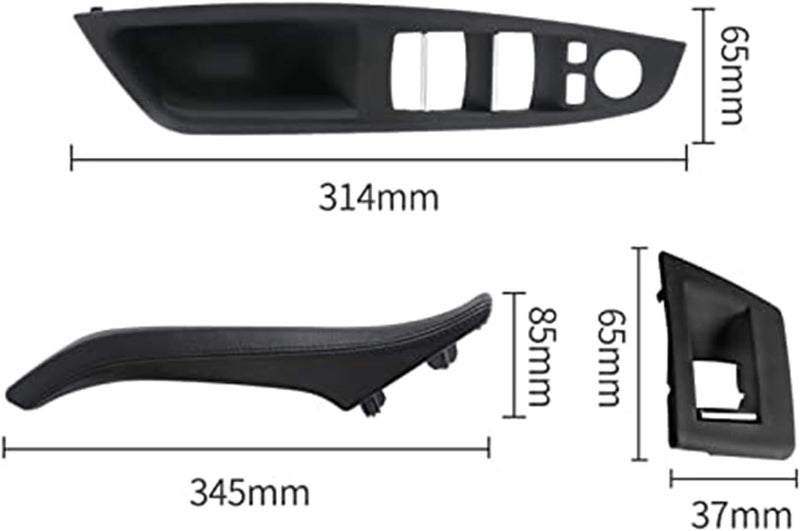 Wivplex Car Interior Door Handle Assembly Set - Image 5