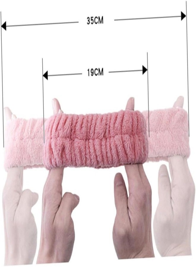 Infispace Plush Bunny Ear Headband for Girls & Women | Soft Velvet Spa Hairband for Washing Face, Makeup, Shower, Bath | Korean Skincare (Pack of 1, Free Size) - Image 5