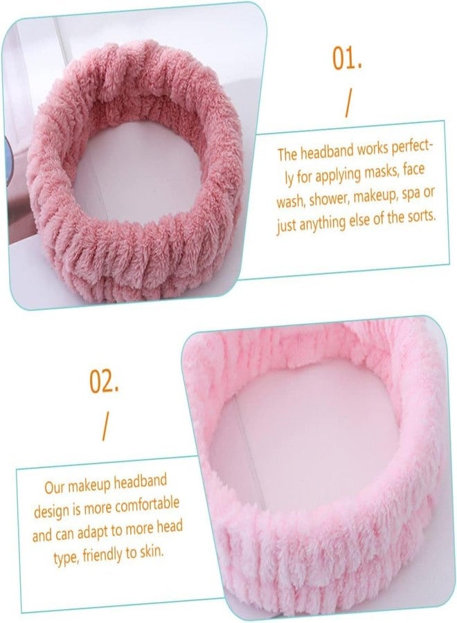 Infispace Plush Bunny Ear Headband for Girls & Women | Soft Velvet Spa Hairband for Washing Face, Makeup, Shower, Bath | Korean Skincare (Pack of 1, Free Size) - Image 3