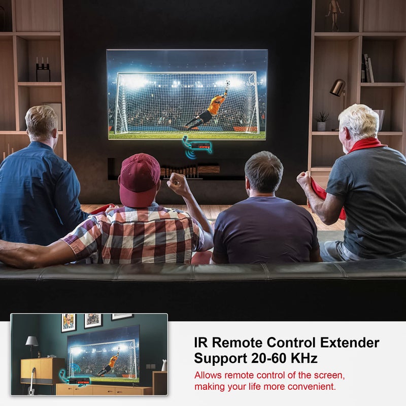 SOLARAE Wireless HDMI Transmitter and Receiver, 1080P Full HD Wireless HDMI Extender Kit, 990FT Range, HDMI Loop Out, IR Control for TV, Projector, Camera - Image 4
