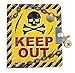 Playhouse Keep Out Lock Key Lined Page Diary with Invisible Ink Pen for Kids - Image 2