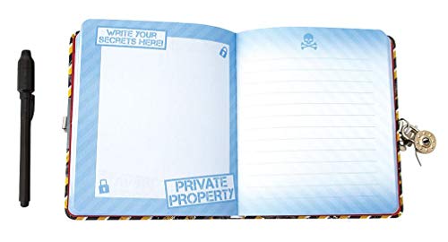 Playhouse Keep Out Lock Key Lined Page Diary with Invisible Ink Pen for Kids - Image 5