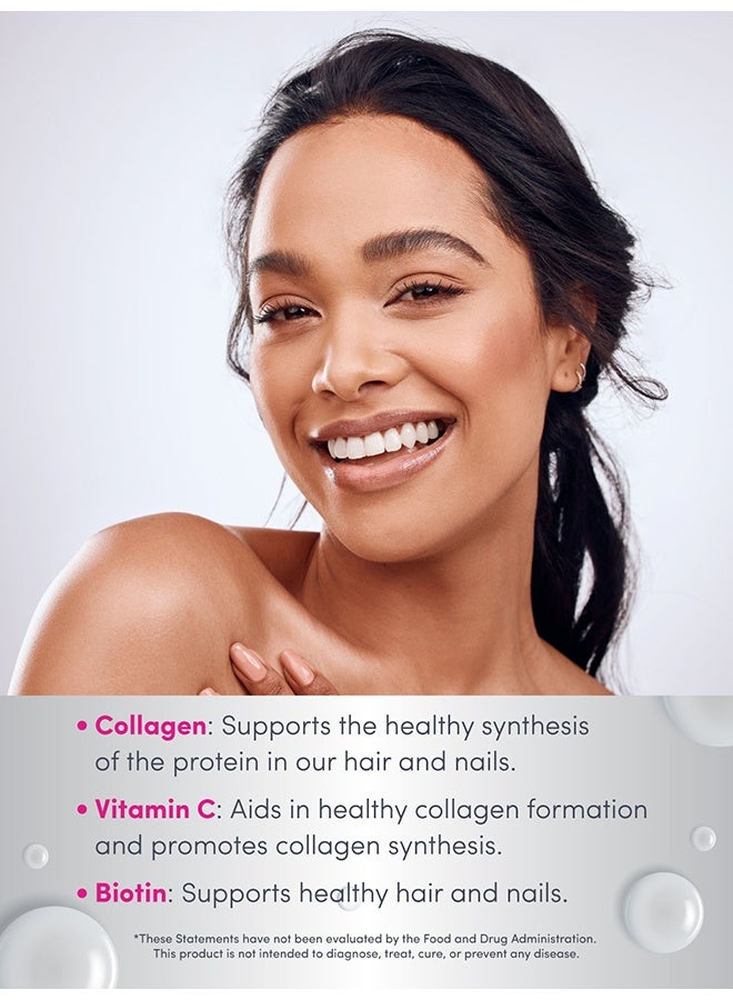 نيوسيل Neocell Grassfed Collagen Peptides + Vitamin C + Biotin | 6g Collagen Type 1 & 3 | 5,000mcg Biotin | Supports Healthy Hair, Skin, Nail & Joints | 360 Tablets - 2 Months Supply - Image 4