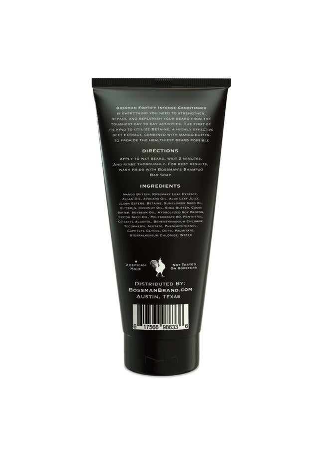 bossman Fortify Intense Beard Conditioner for Men (Royal Oud Scent) – Moisturizes, Replenishes & Protects with Natural Ingredients – Thicker Formula, Made in USA - Image 2