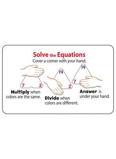 Trend Enterprises : Three Corner Multiplication And Division Flash Cards Interactive Self Checking Cards Exciting Way For Everyone To Learn 46 Two Sided Cards Included Ages 8 And Up  - Image 4