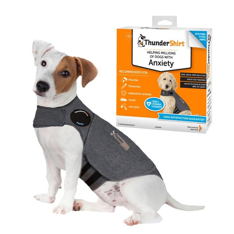 ThunderShirt for Dogs, Small, Heather Gray Classic - Dog Anxiety Relief Calming Vest - Image 1
