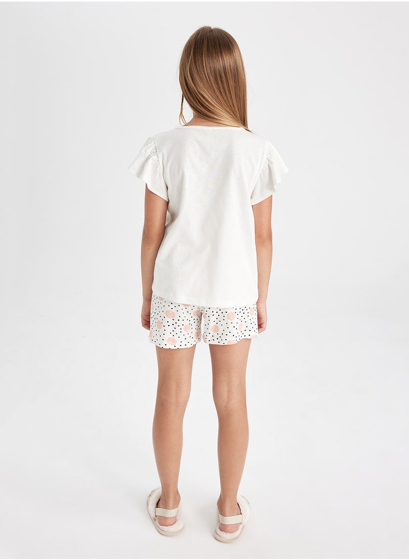 DeFacto - Printed Short Sleeve Shirt Pajama Set - Image 1
