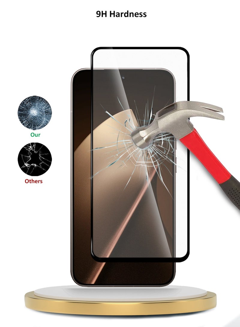 Wtech Xiaomi 15T Pro 5G 2025 Premium E2E Series Full Glue Full Cover Tempered Glass Screen Protector (MSGECN) - Clear/Black - Image 3