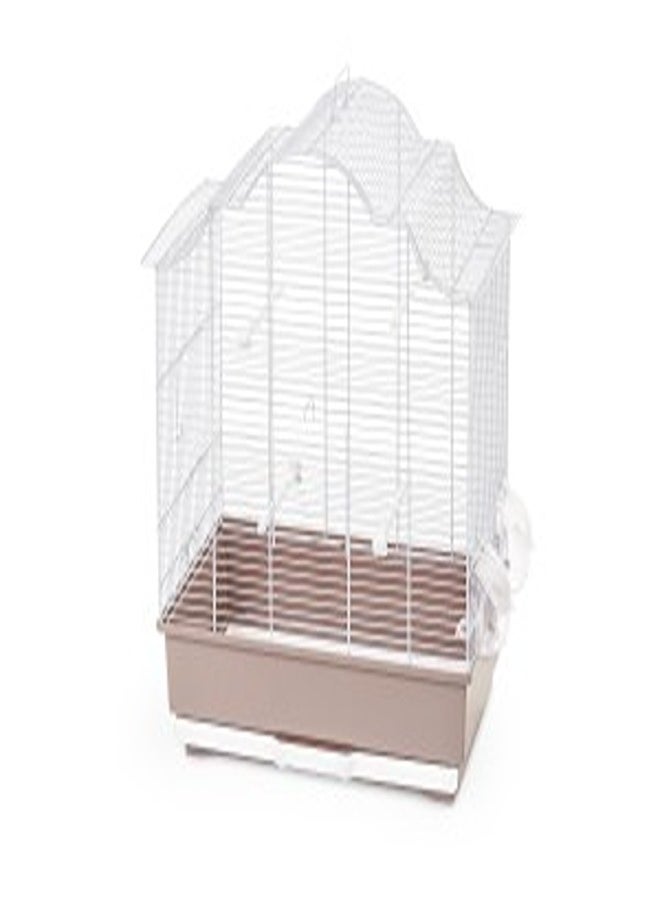 MPS2 Sophia Bird Cage - 62 x 40 x 67 cm/Pink & White 