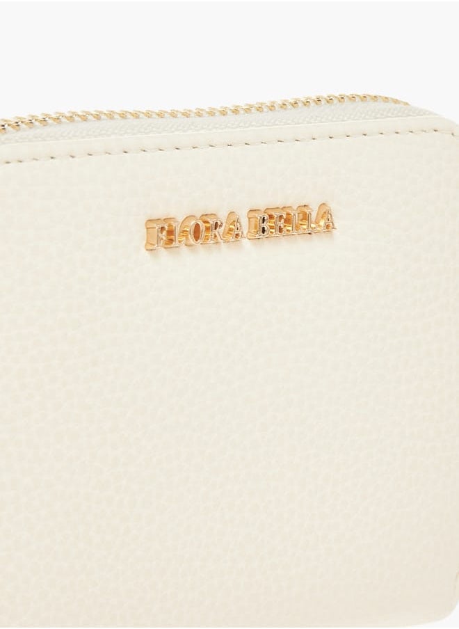 Flora Bella By Shoexpress Womens Textured Zip Around Wallet  - Image 3