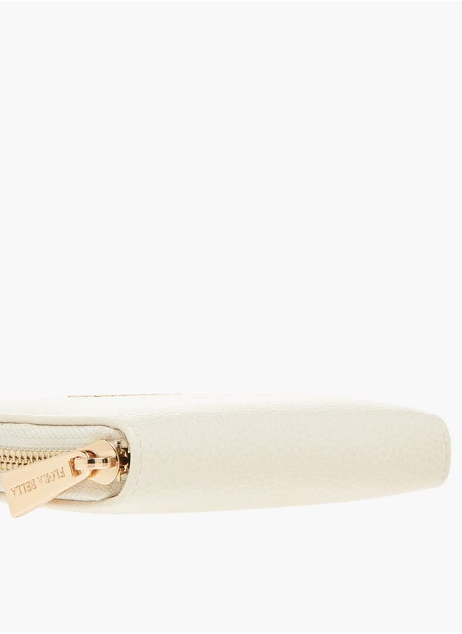 Flora Bella By Shoexpress Womens Textured Zip Around Wallet  - Image 4