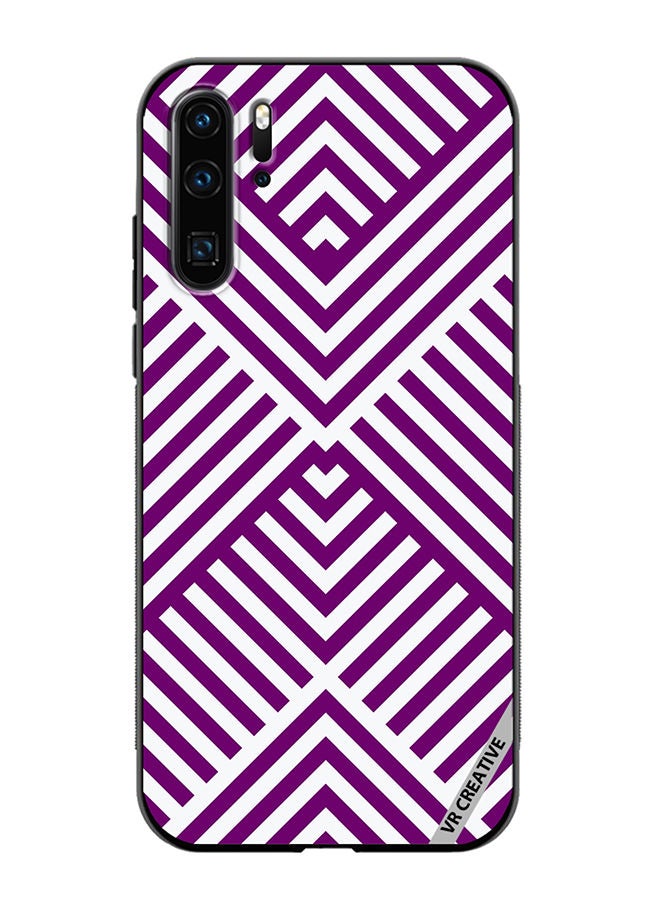 VR CREATIVE Protective Case Cover For Huawei P30 Pro Strips Design Multicolour - Image 1