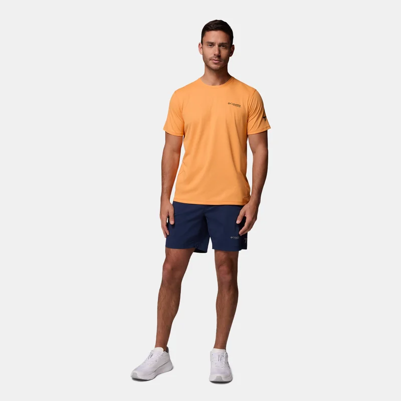 Columbia Orange Men's Summit Valley Hiking Shirt for Men | Best Price UAE