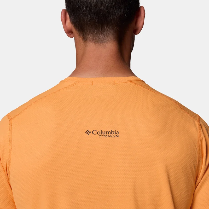 Columbia Orange Men's Summit Valley Hiking Shirt for Men | Best Price UAE