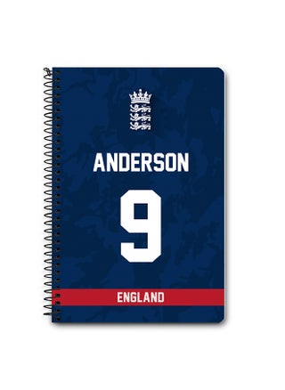Designer A5 Spiral Notebook Memo Notepad Journal Player - James Anderson, Jersey Number -9 (With Logo) - pzsku/Z75454BDCA9E0ECEC047AZ/45/_/1695038586/a589f790-ed3e-4b56-ad55-17a48556c81f