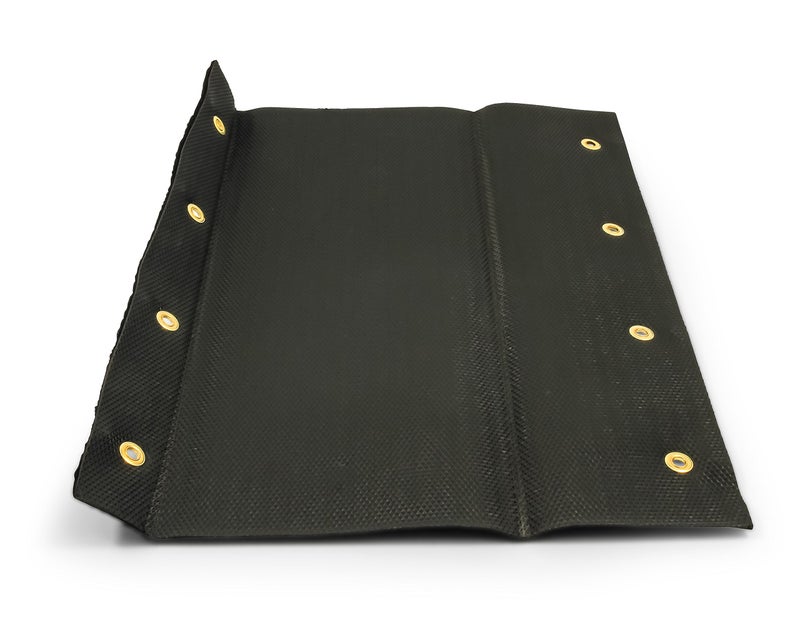 Camco سجادة خطوات كامكو 42953 (محيط مزدوج محزز، 100% بوليستر (18" x 23") - أسود) - Image 5