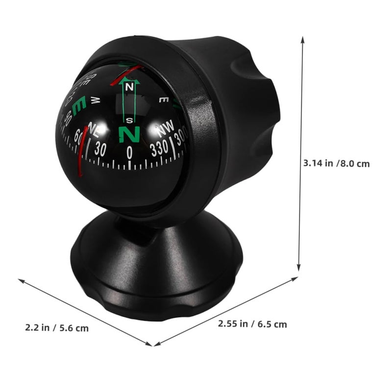 2Pcs Adhesive Car Dashboard Compass for Automotive Boat Windshield Accurate Positioning - Image 3