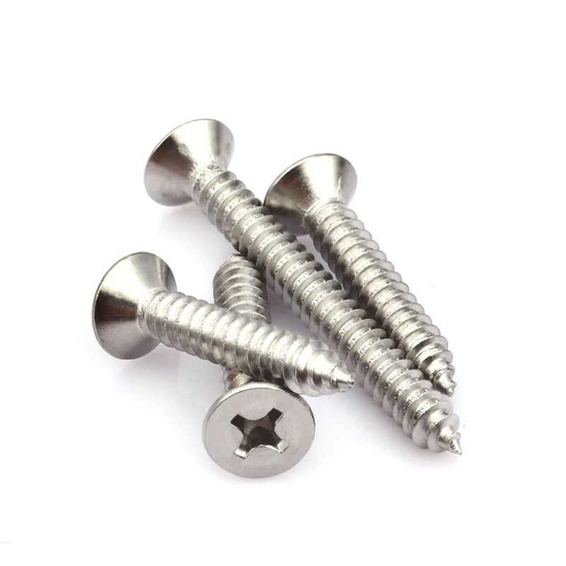 TheMujtaba Stainless Steel Phillips Star Head Screws for Fixing Wood, Plywood, Paster Boards,Screws Dry Wall Screws for Fixing Wood, Plywood, Pasteboards(1 inch, 100) - Image 2