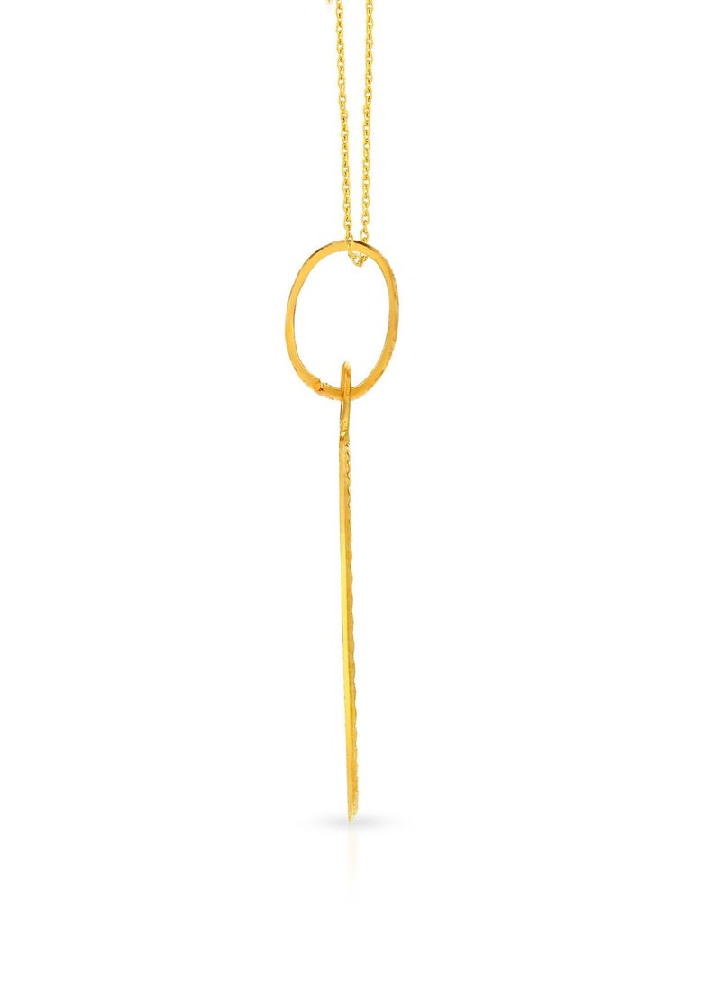Malabar Gold and Diamonds 22k 916 Purity Gold Pendant for Women EMPN121FY  - Image 3