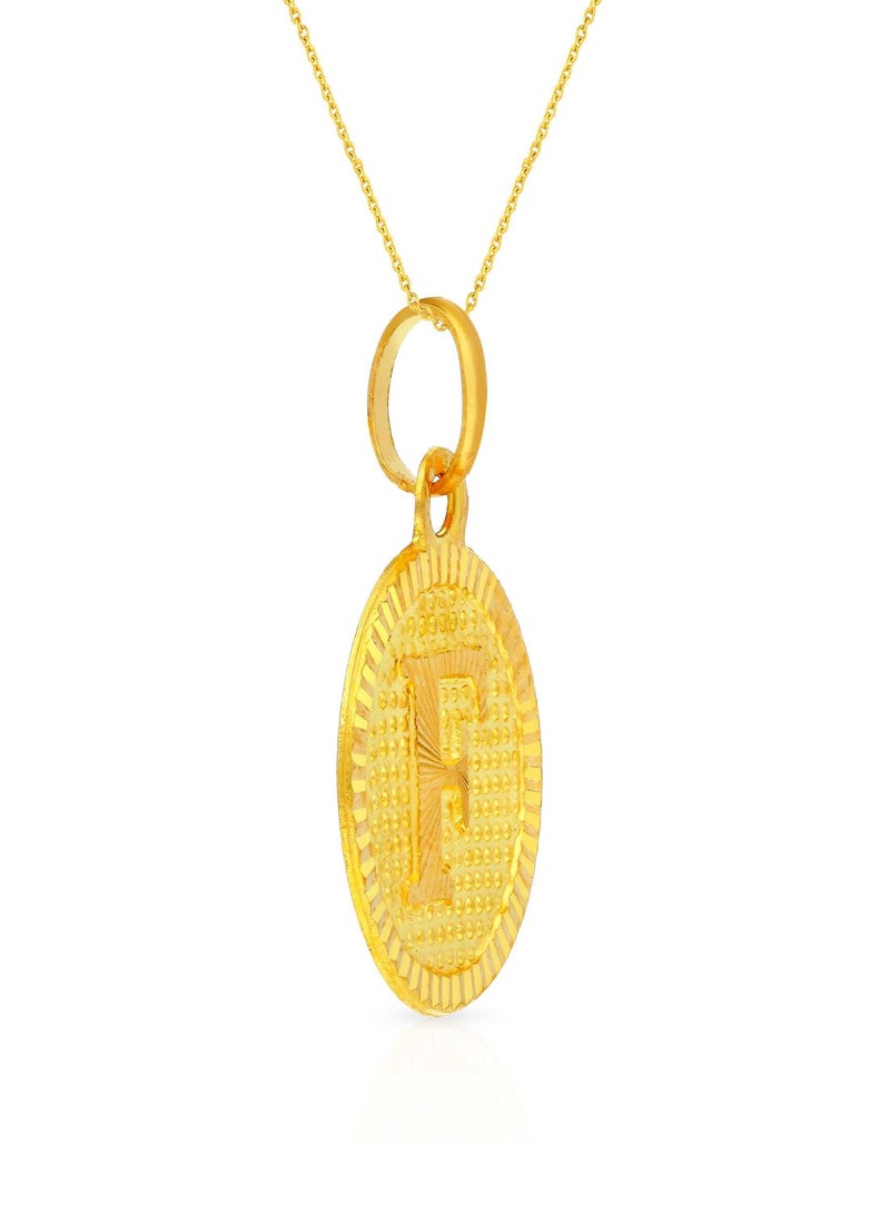 Malabar Gold and Diamonds 22k 916 Purity Gold Pendant for Women EMPN121FY  - Image 2