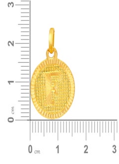Malabar Gold and Diamonds 22k 916 Purity Gold Pendant for Women EMPN121FY  - Image 5