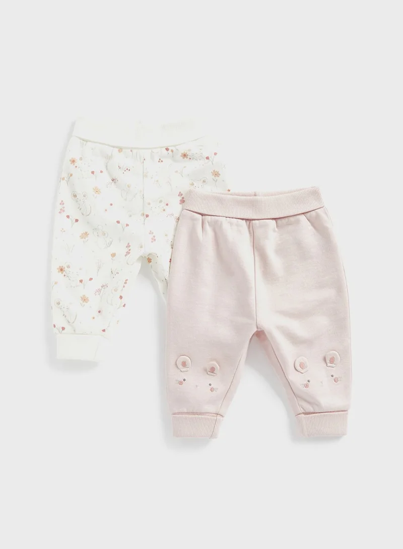 mothercare Infant 2 Pack Assorted Sweatpants