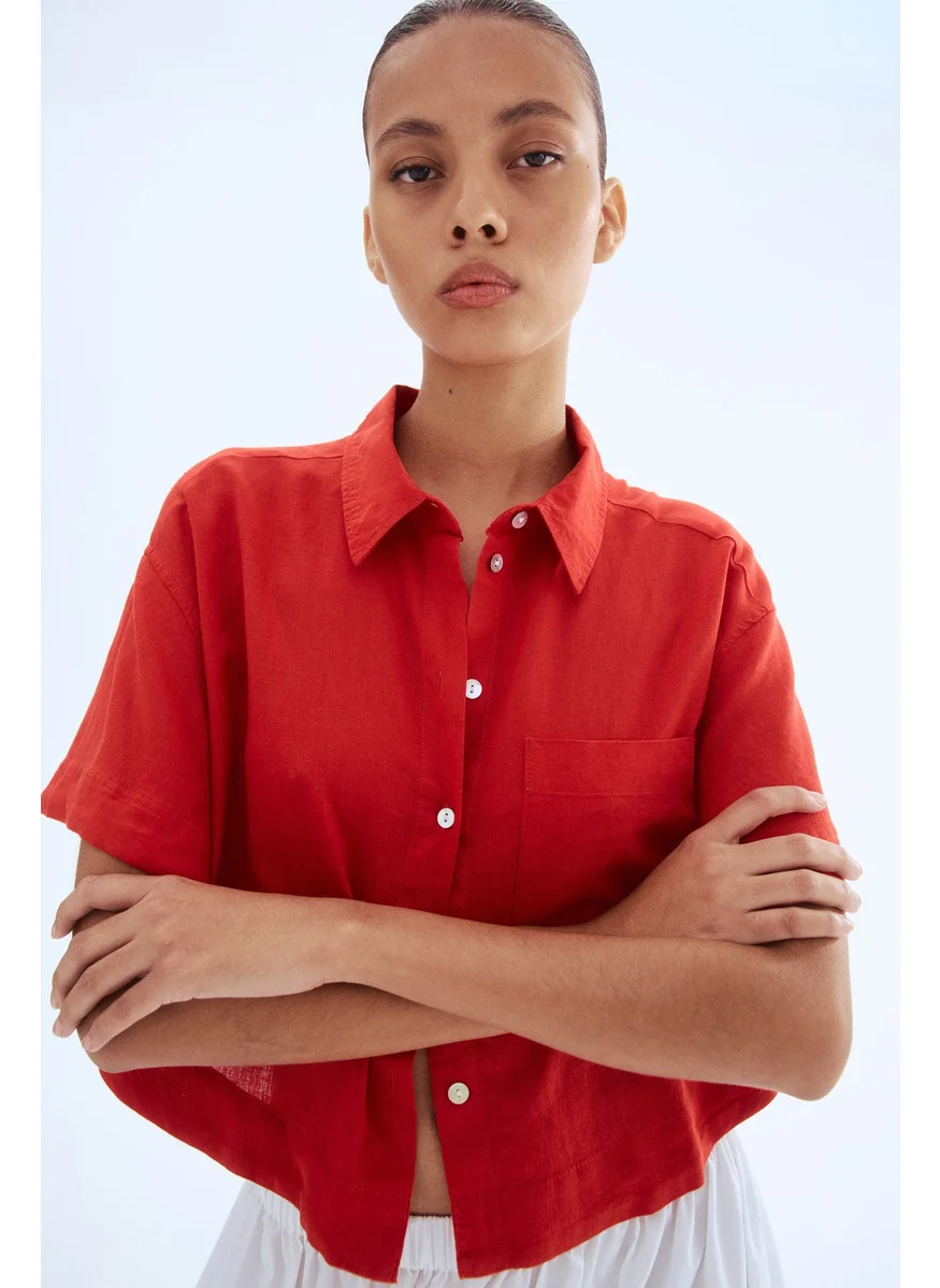 H&M Linen-Blend Shirt
