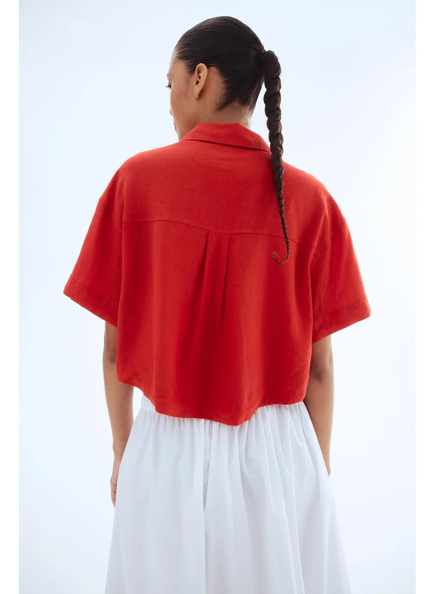 H&M Linen-Blend Shirt