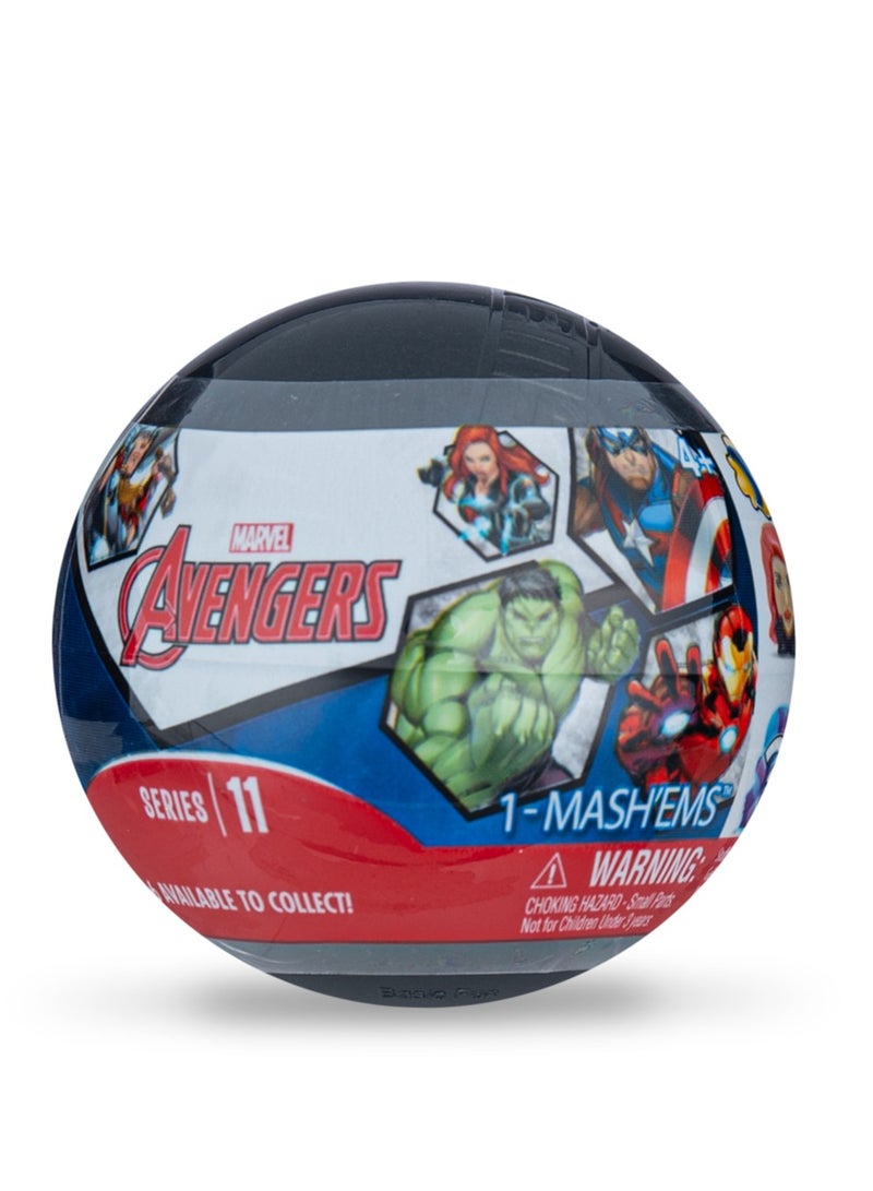 MASHEMS Mash’ems Marvel Avengers Surprise Squishy Toy – Series 11 Capsule Ball (1 Piece Only) Gravity Display with Random Character | Marvel Collectible Squishy Toys for Kids 4+ - Image 3