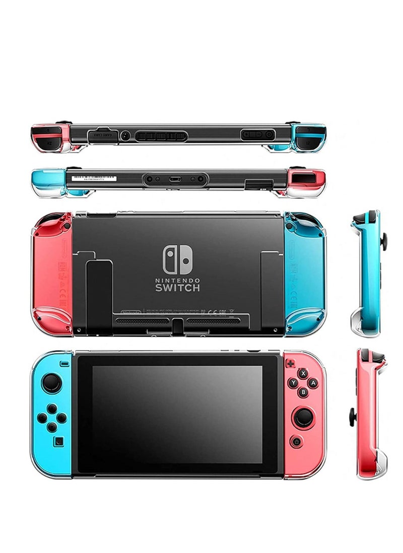 SYOSI - Switch Case Compatible with Fit for Nintendo Switch 9 in 1 Accessories kit with Carrying Case Dockable Protective Case HD Screen Protector and 6pcs Thumb Grips Caps - Image 1