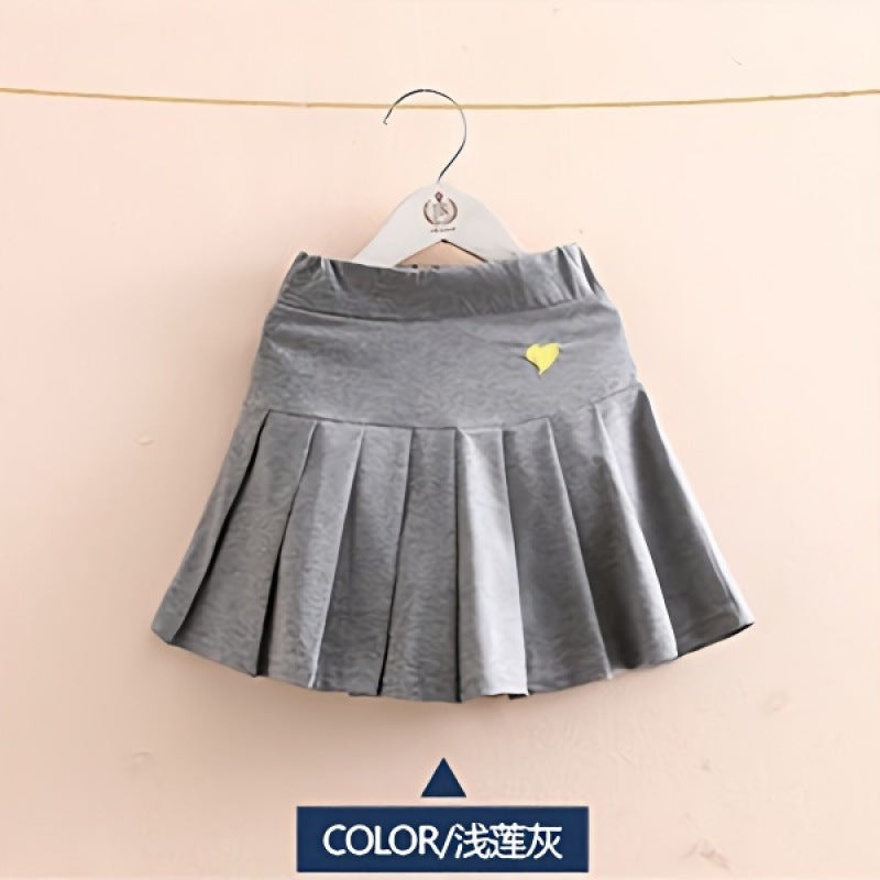 Girls' Summer Pleated Skirt Pants With Safety Shorts Children'S Skirt For Medium And Large Children Trendy Girls' Short Skirt - Image 5