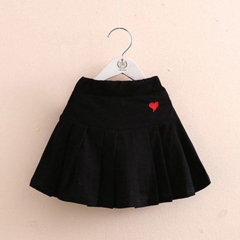 Girls' Summer Pleated Skirt Pants With Safety Shorts Children'S Skirt For Medium And Large Children Trendy Girls' Short Skirt - Image 1