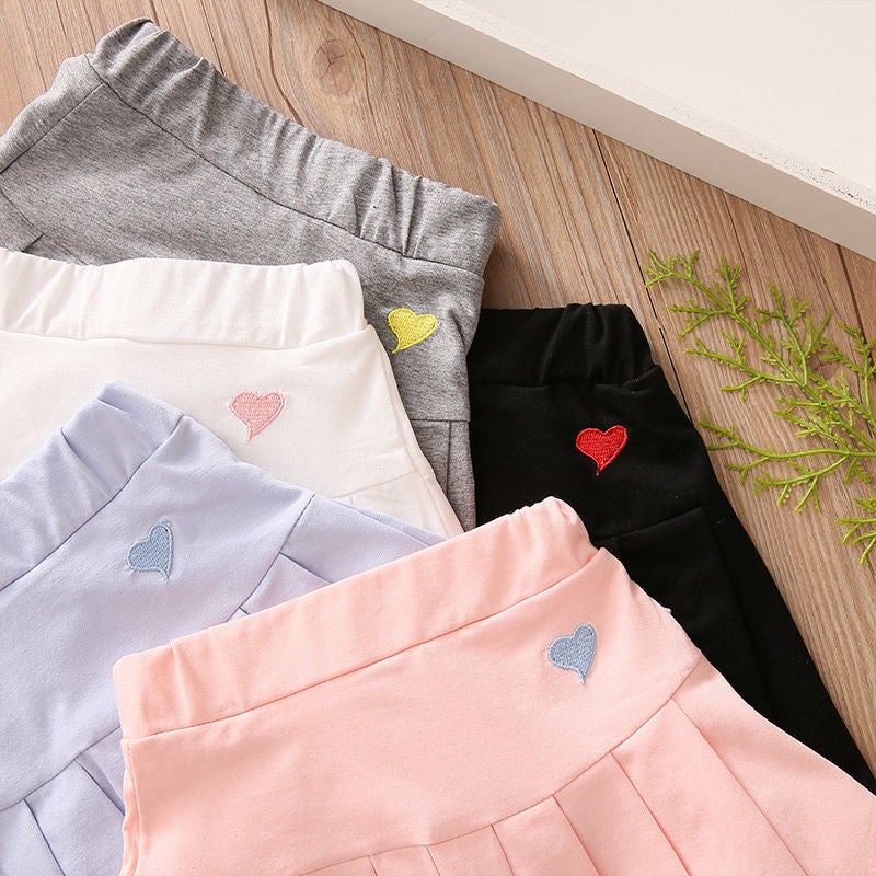 Girls' Summer Pleated Skirt Pants With Safety Shorts Children'S Skirt For Medium And Large Children Trendy Girls' Short Skirt - Image 4