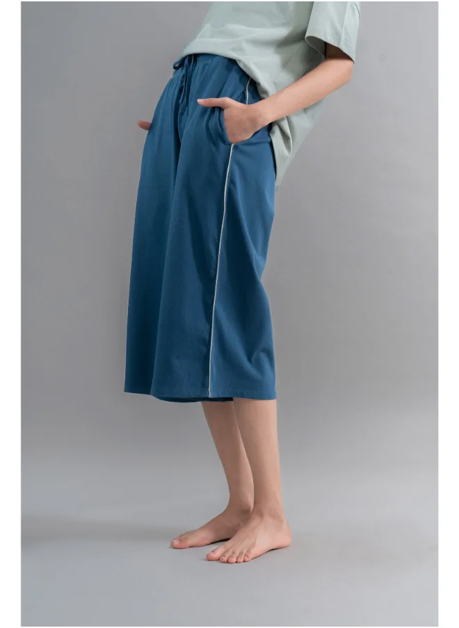 NeceSera Sage Teal Cotton Culottes