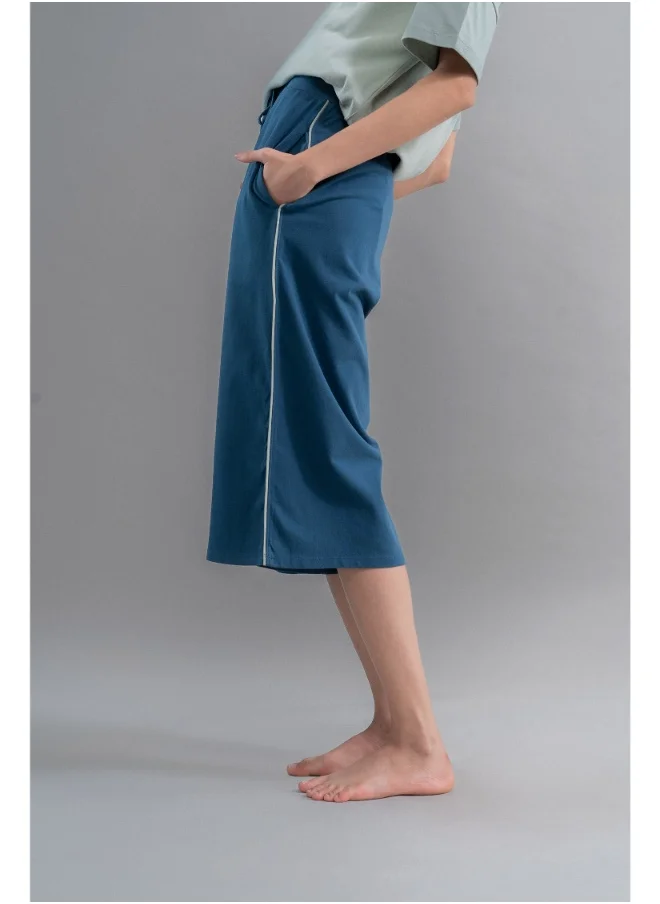 NeceSera Sage Teal Cotton Culottes