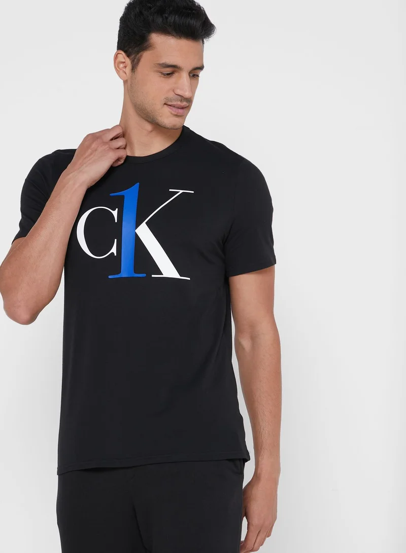 CALVIN KLEIN Logo Crew Neck T-Shirt