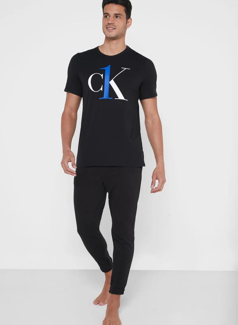CALVIN KLEIN Logo Crew Neck T-Shirt